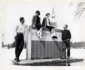high-point-college-sign-1950